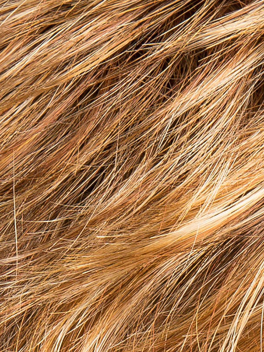 COGNAC ROOTED 31.19.27 | Light Reddish Auburn and Light Honey Blonde with Dark Strawberry Blonde Blend and Shaded Roots | DISCONTINUED COLOR