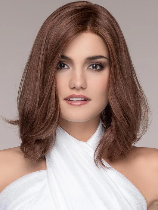 INSPIRE by ELLEN WILLE in HOT-CHOCOLATE-MIX | Medium Brown, Reddish Brown, and Light Auburn blend