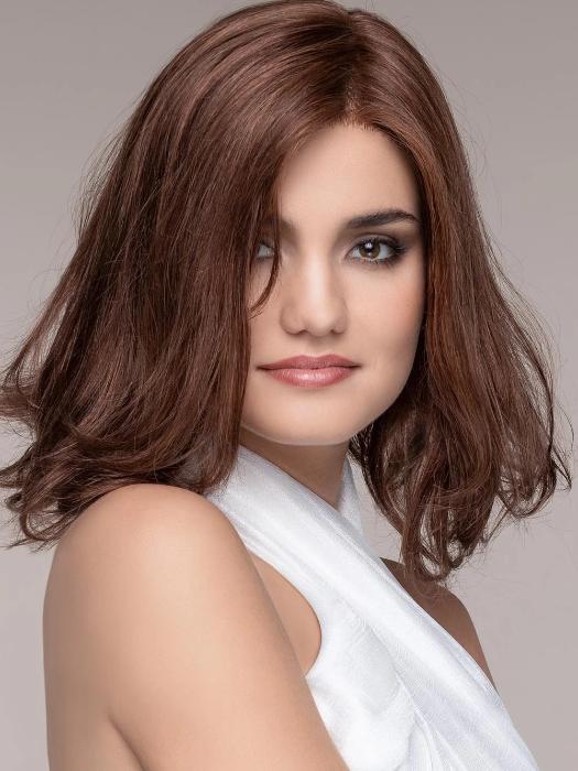 INSPIRE by ELLEN WILLE in HOT-CHOCOLATE-MIX | Medium Brown, Reddish Brown, and Light Auburn blend