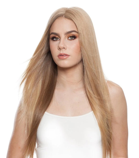 301T F-Top Blend LT: Hand Tied Human Hair Piece