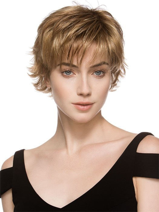 DATE by ELLEN WILLE in GINGER ROOTED 31.14.20 | Light Reddish Auburn with Medium Ash Blonde, Light Strawberry Blonde Blend with Shaded Roots
