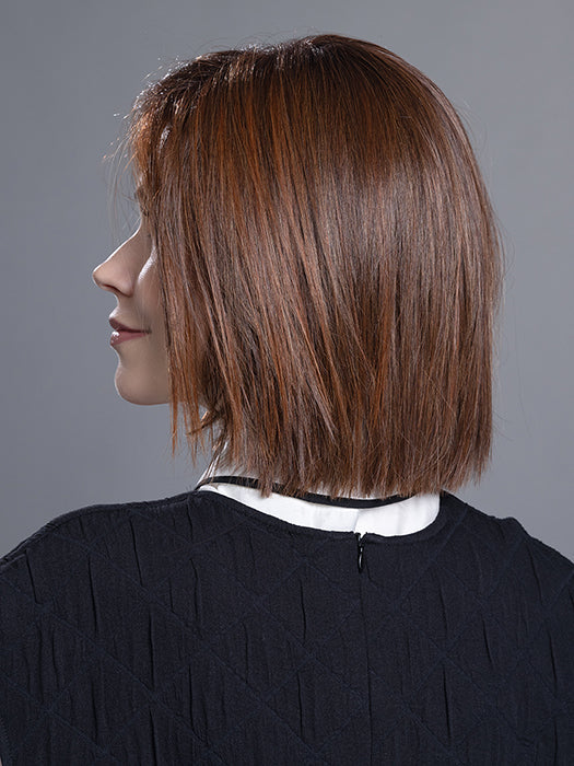 LIA II by ELLEN WILLE in CINNAMON BROWN ROOTED 33.30.130 | Dark Auburn, Light Auburn and Deep Copper Brown Blend with Dark Shaded Roots