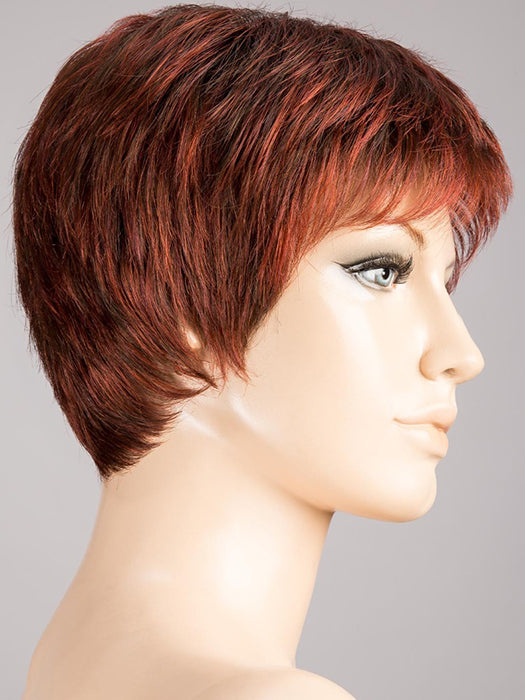 HOT FLAME ROOTED 132.133.6 | Bright Cherry Red and Dark Burgundy Mix with Dark Roots