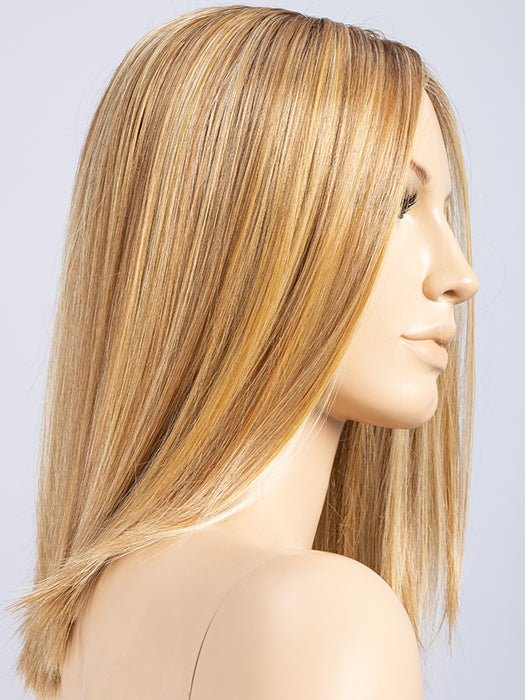 GINGER BLONDE ROOTED 26.19.31 | Light Golden Blonde and Light Honey Blonde with Light Reddish Auburn Blend and Shaded Roots