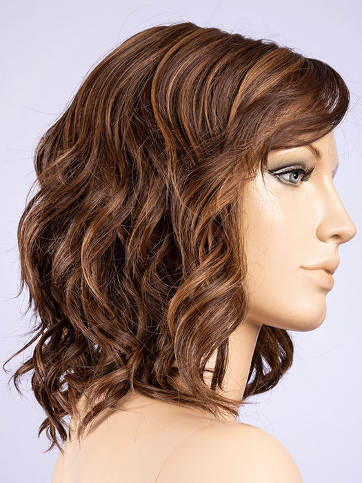 CHOCOLATE ROOTED 830.6.27 | Dark and Medium Brown Blended with Light Auburn Brown and Dark Strawberry Blonde with Shaded Roots