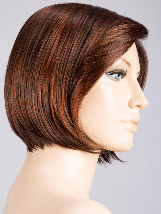 DARK AUBURN ROOTED 33.130.2 | Dark Auburn and Deep Copper Brown with Black/Dark Brown Blend and Shaded Roots