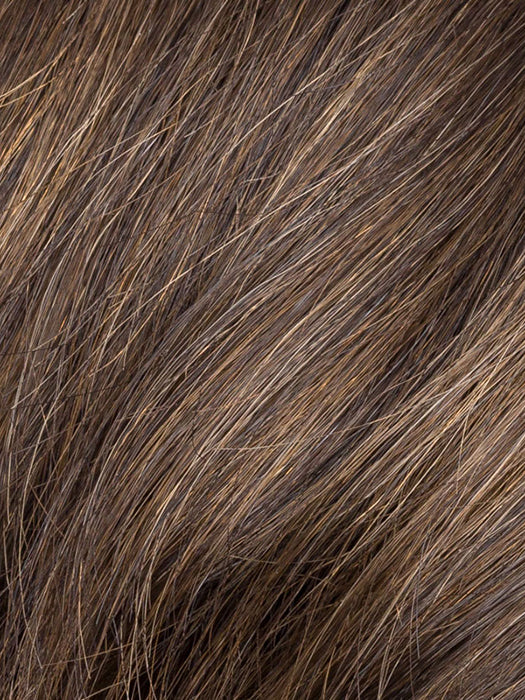 DARK BROWN LIGHTED 4.6.2 | Black/Dark Brown with Darkest Brown Blend and Medium Brown Highlights Throughout and Concentrated in the Front