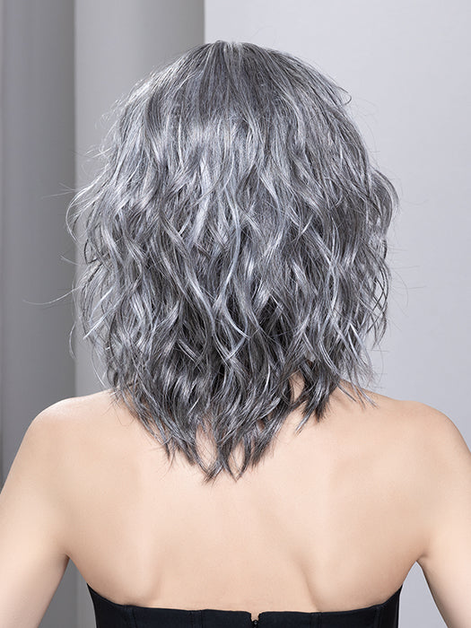 MILA by ELLEN WILLE in DARK_GREY LIGHTED | 39.51.44 Darkest Brown and Black/Dark Brown with Grey Blend Highlights throughout and Concentrated in the front