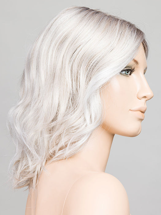 ICE BLONDE LIGHTED 60.1001.101 | Pearl White, Winter White, and Pearl Platinum Blend with Highlights throughout and Concentrated in the front with Shaded Roots