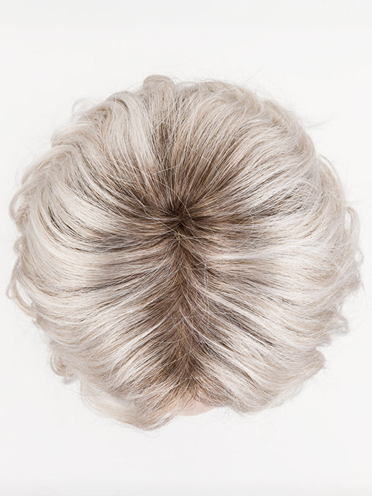 ICE BLONDE LIGHTED 60.1001.101 | Pearl White, Winter White, and Pearl Platinum Blend with Highlights throughout and Concentrated in the front with Shaded Roots