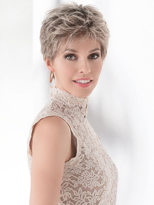 SPA SOFT by ELLEN WILLE in SAND-MULTI-ROOTED 24.14.12 | Lightest Ash Blonde and Medium Ash Blonde with Lightest Brown Blend and Shaded Roots
