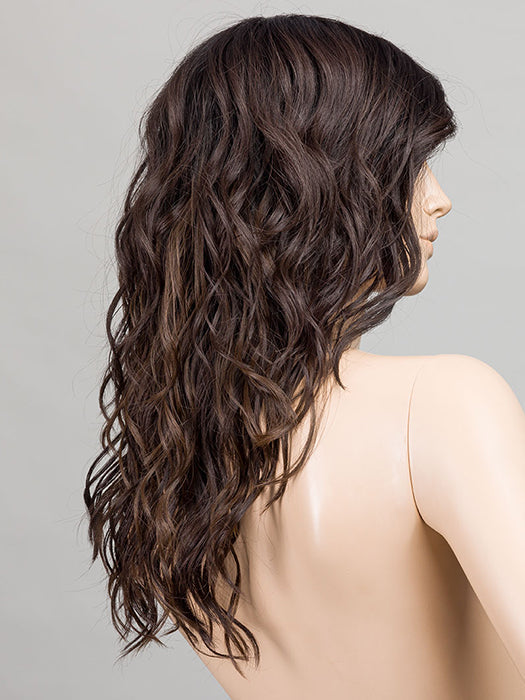 DARK BROWN TIPPED	4.2.6 | Darkest Brown/Black with Dark Brown Blend with Lighter Tipped Ends with Shaded Roots