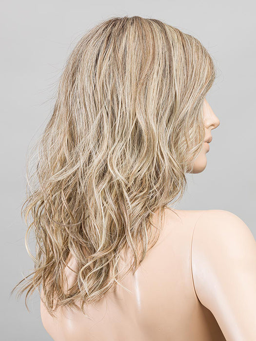 SAND MULTI ROOTED 14.22.12 | Medium Ash Blonde Blended with Light Neutral Blonde and Lightest Brown Blend with Shaded Roots